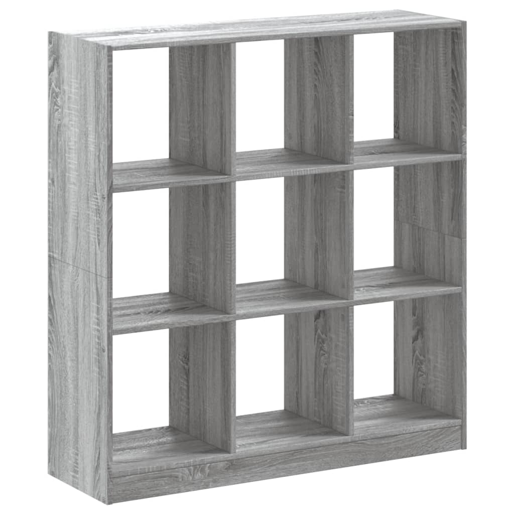 vidaXL Βιβλιοθήκη Γκρι Sonoma 102x32x108 εκ. από Επεξεργ. Ξύλο