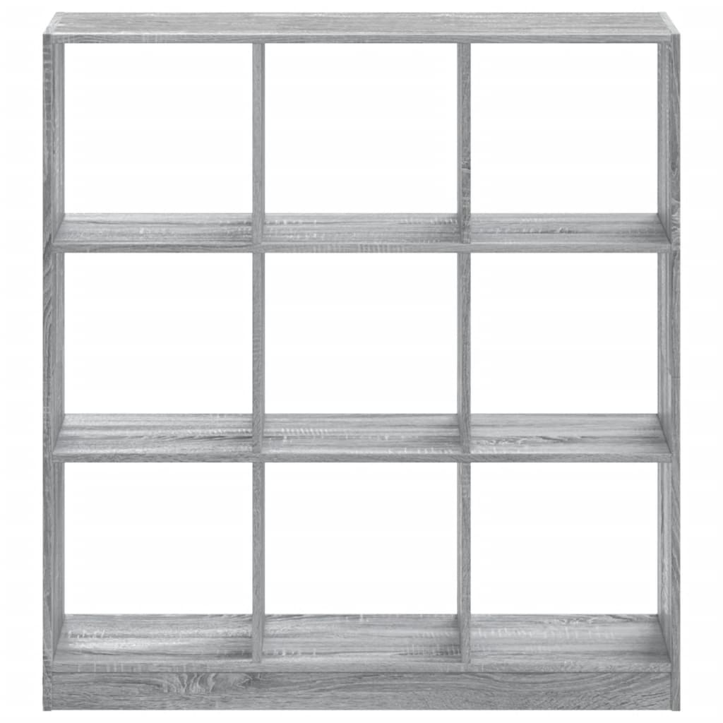 vidaXL Βιβλιοθήκη Γκρι Sonoma 102x32x108 εκ. από Επεξεργ. Ξύλο