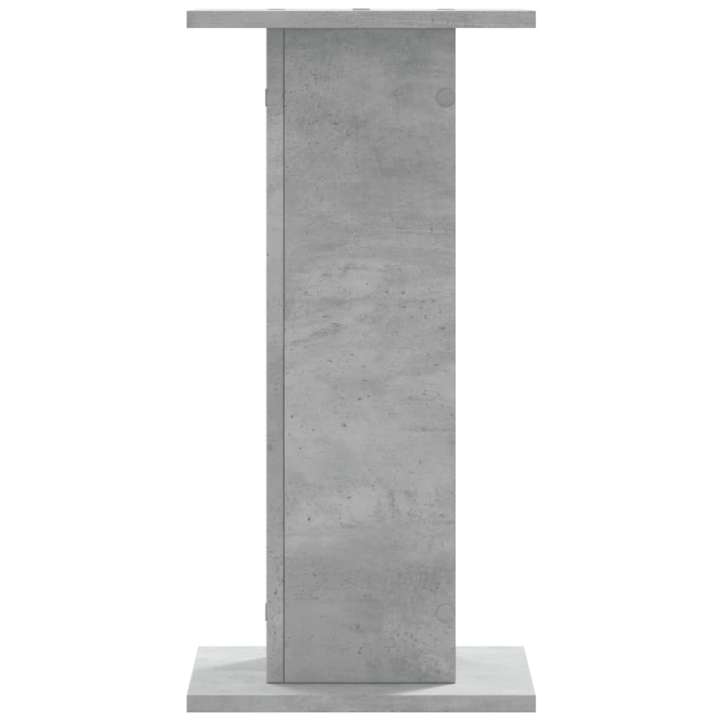 vidaXL Βάσεις Φυτών 2 τεμ. Γκρι Σκυρ. 30x30x60 εκ. Επεξεργασμένο Ξύλο