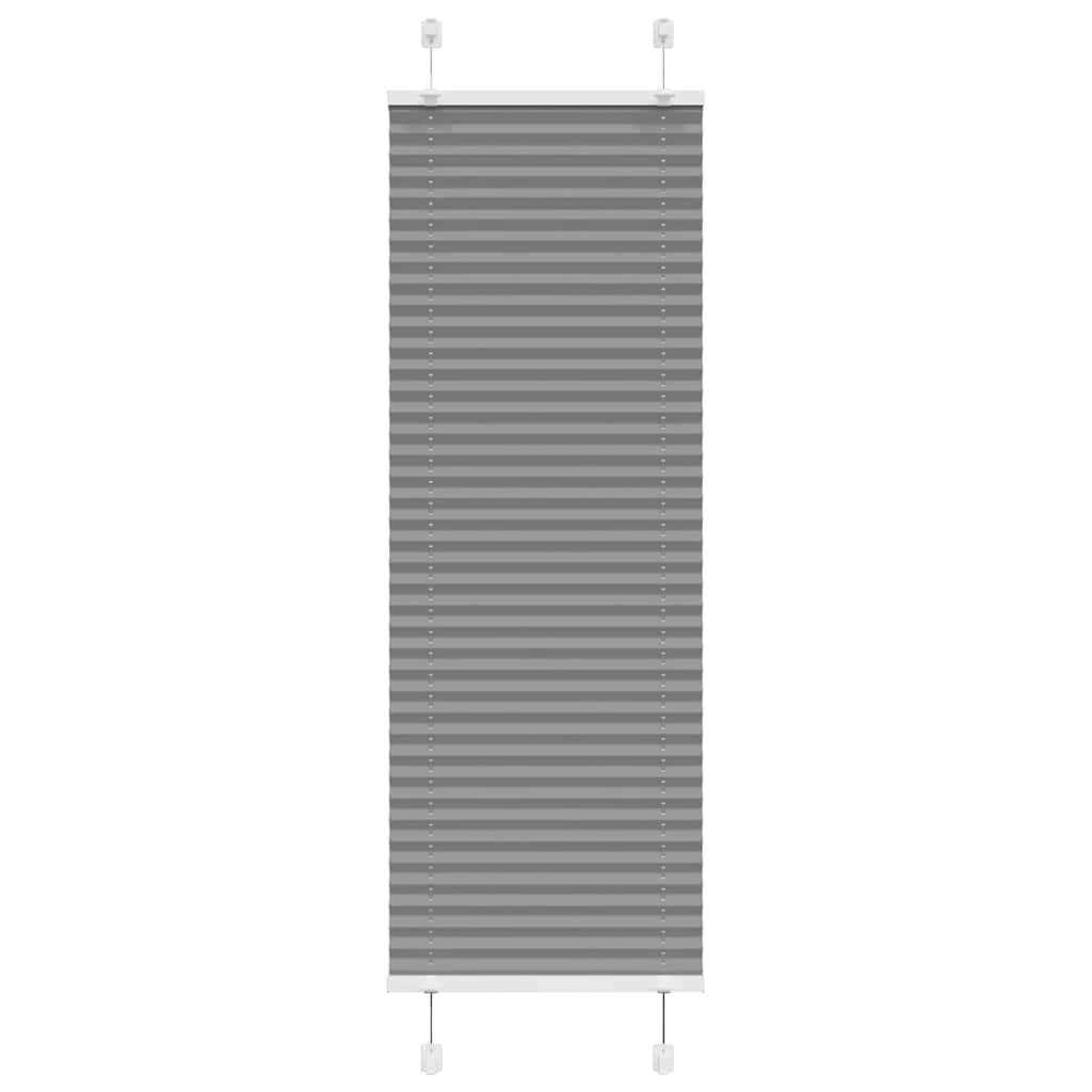 vidaXL Πλισέ περσίδα Ανθρακί 50x100 cm Πλάτος υφάσματος 49,4 cm
