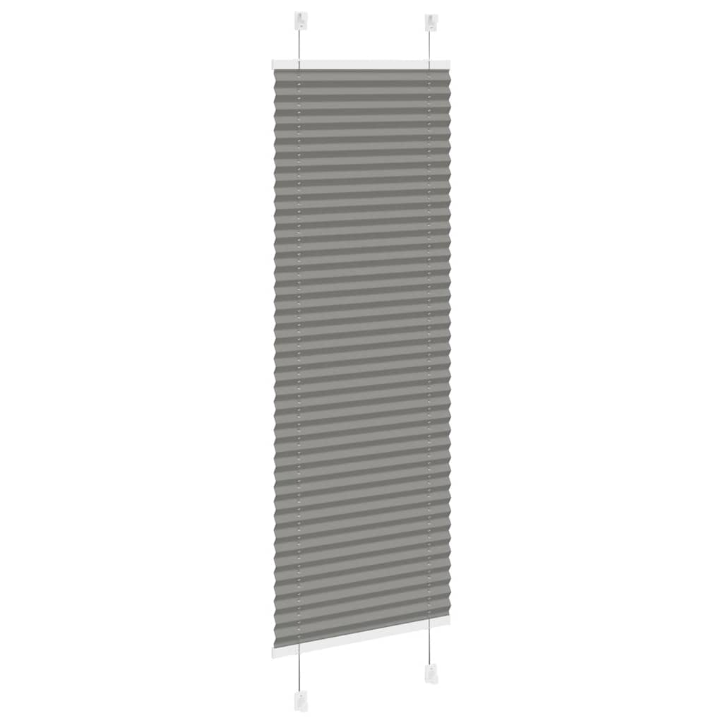 vidaXL Πλισέ περσίδα Ανθρακί 50x100 cm Πλάτος υφάσματος 49,4 cm