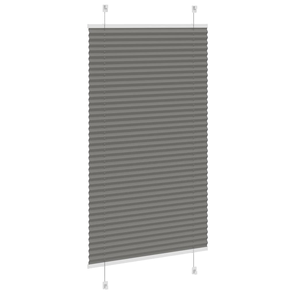 vidaXL Πλισέ περσίδα Ανθρακί 70x150 cm Πλάτος υφάσματος 69,4 cm
