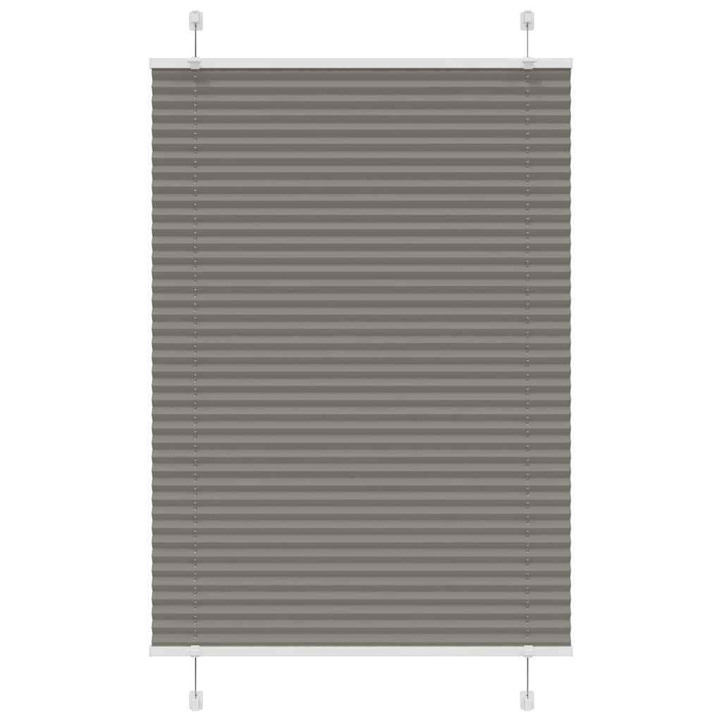 vidaXL Πλισέ περσίδα Ανθρακί 85x150 cm Πλάτος υφάσματος 84,4 cm