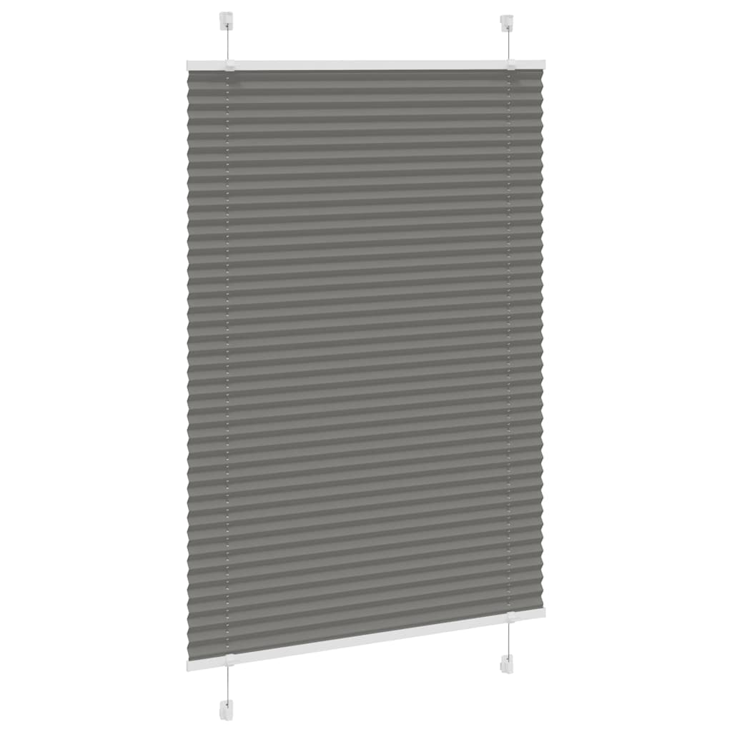 vidaXL Πλισέ περσίδα Ανθρακί 85x150 cm Πλάτος υφάσματος 84,4 cm