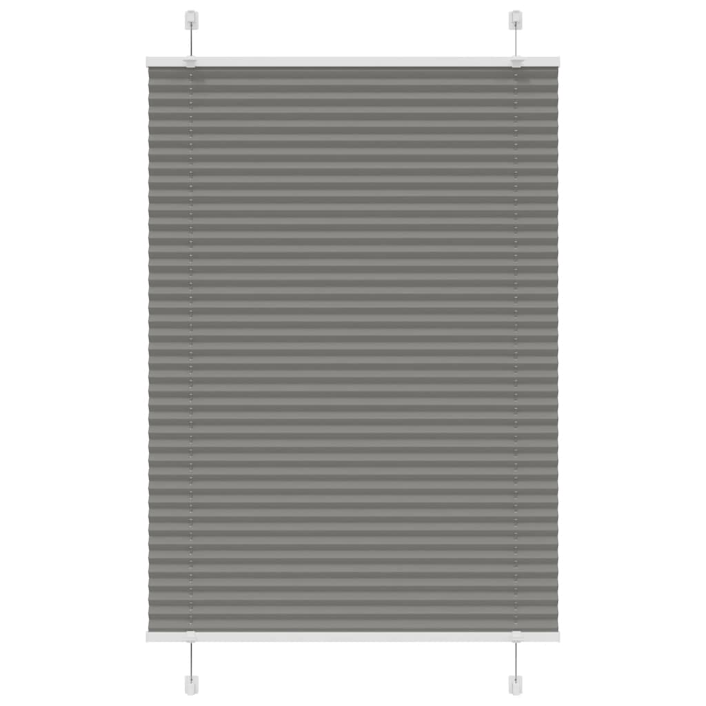vidaXL Πλισέ περσίδα Ανθρακί 95x150 cm Πλάτος υφάσματος 94,4 cm