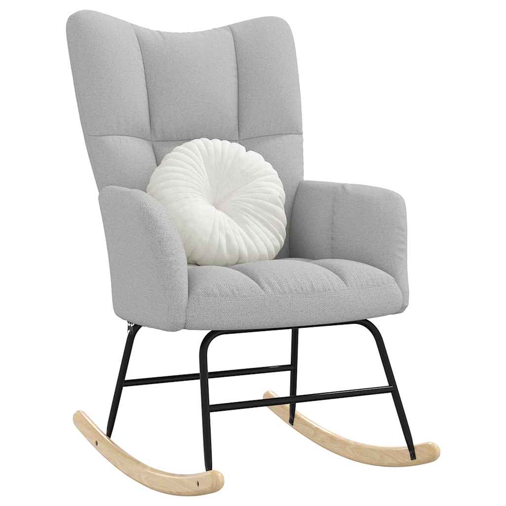 vidaXL Κουνιστή καρέκλα Cloud Grey Fabric