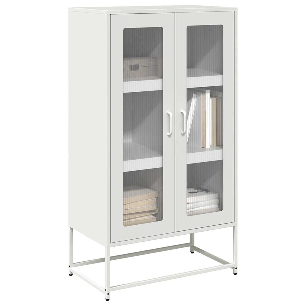 vidaXL Highboard Λευκό 68x39x123 cm Ατσάλι