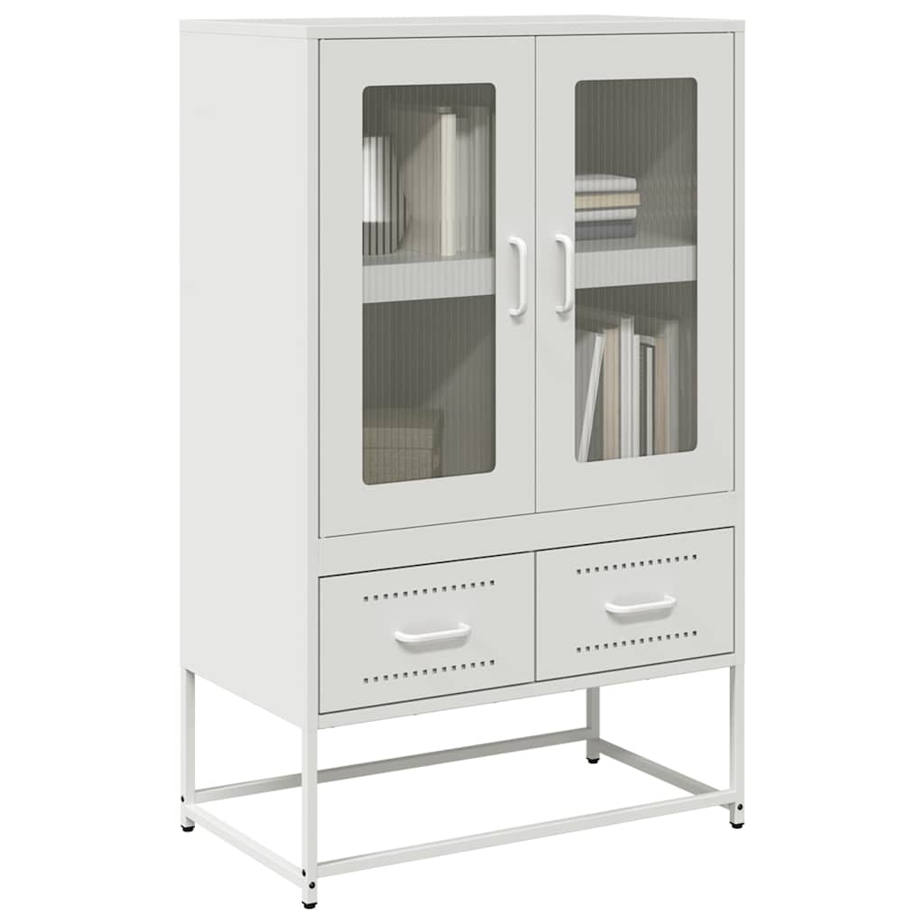 vidaXL Ντουλάπι Λευκό 68x39x111,5 εκ. από Χάλυβα