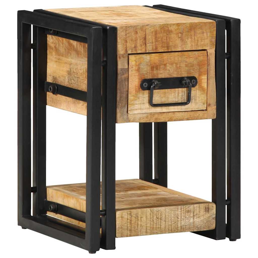 vidaXL Κομοδίνο 2 pcs Καφέ 30 x 30 x 40 cm Μασίφ ξύλο μάνγκο