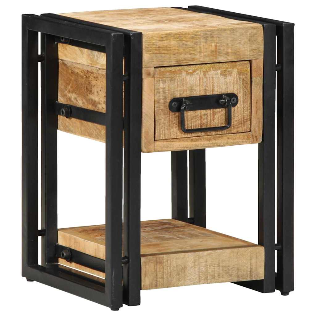 vidaXL Κομοδίνο 2 pcs Καφέ 30 x 30 x 40 cm Μασίφ ξύλο μάνγκο