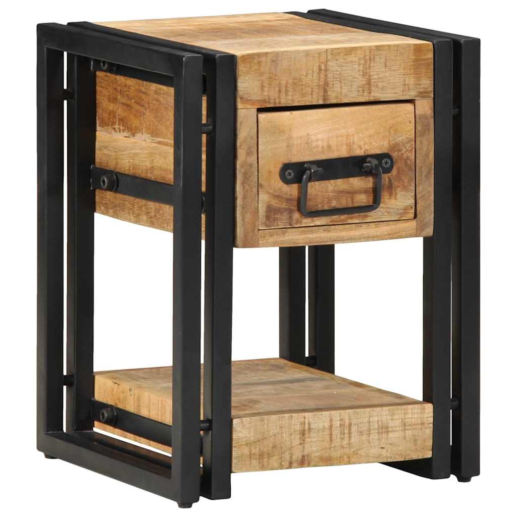 vidaXL Κομοδίνο 2 pcs Καφέ 30 x 30 x 40 cm Μασίφ ξύλο μάνγκο