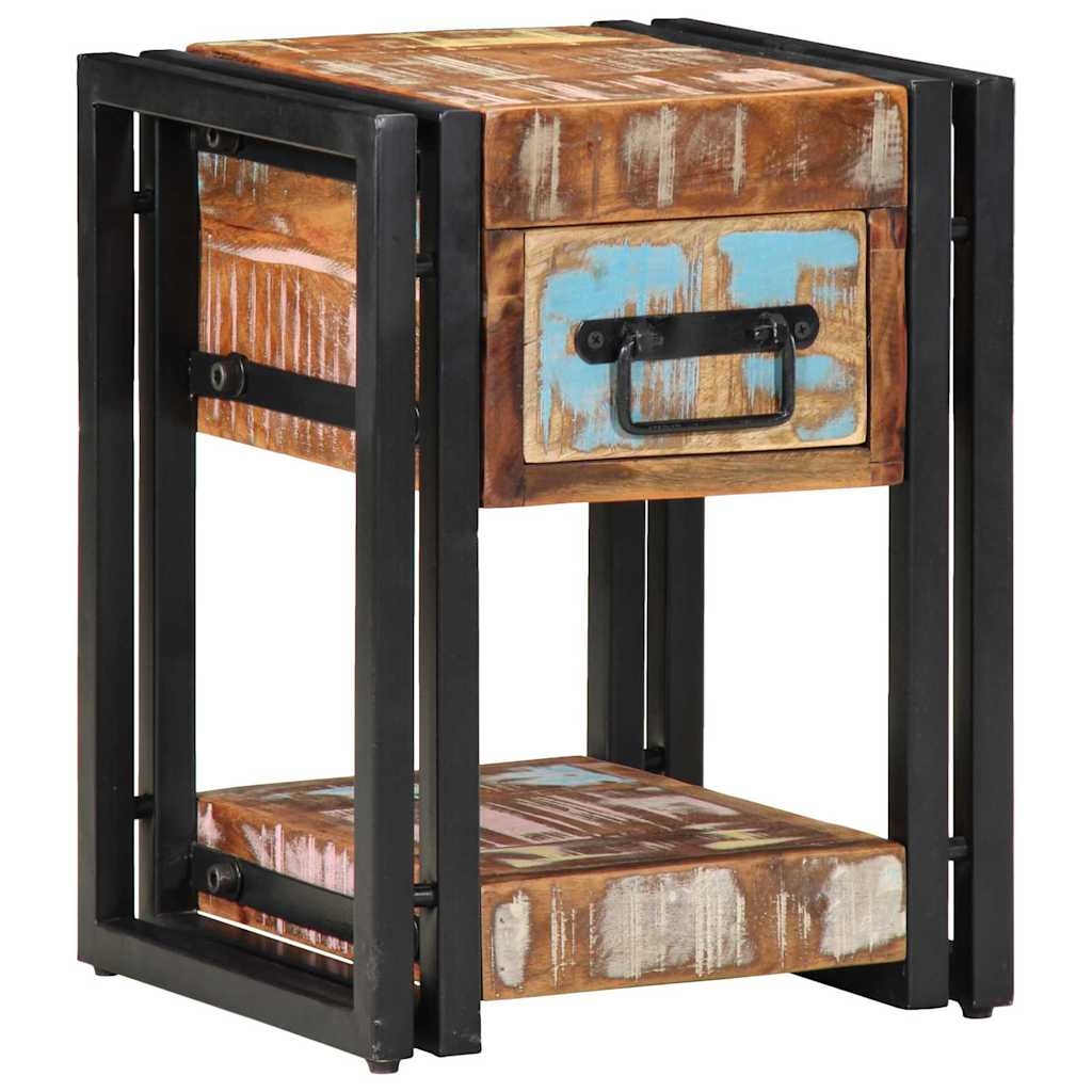 vidaXL Κομοδίνο 2 pcs 30 x 30 x 40 cm Μασίφ ανακυκλωμένο ξύλο