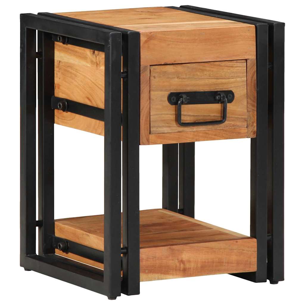 vidaXL Κομοδίνο 2 pcs Καφέ 30 x 30 x 40 cm Μασίφ ξύλο ακακίας