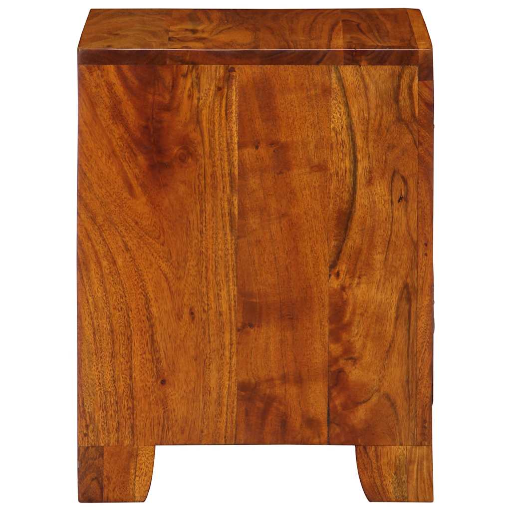 vidaXL Κομοδίνο 2 τεμάχια 35x35x45 cm μασίφ ξύλο ακακίας