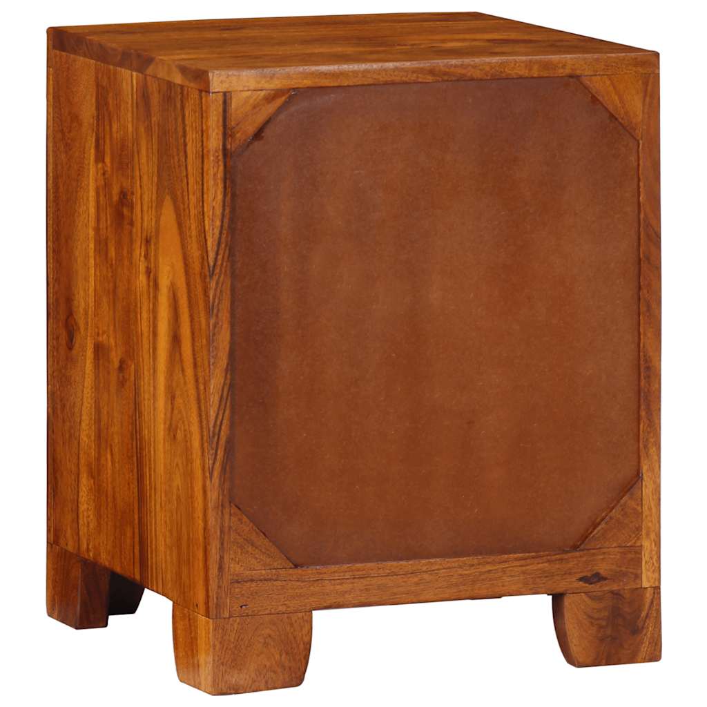 vidaXL Κομοδίνο 2 τεμάχια 35x35x45 cm μασίφ ξύλο ακακίας