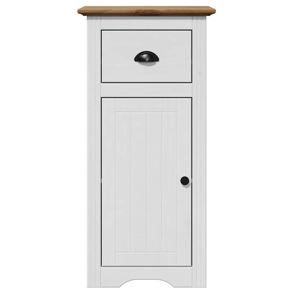 vidaXL Ντουλάπι μπάνιου BODO Λευκό και καφέ 44x30x90 cm