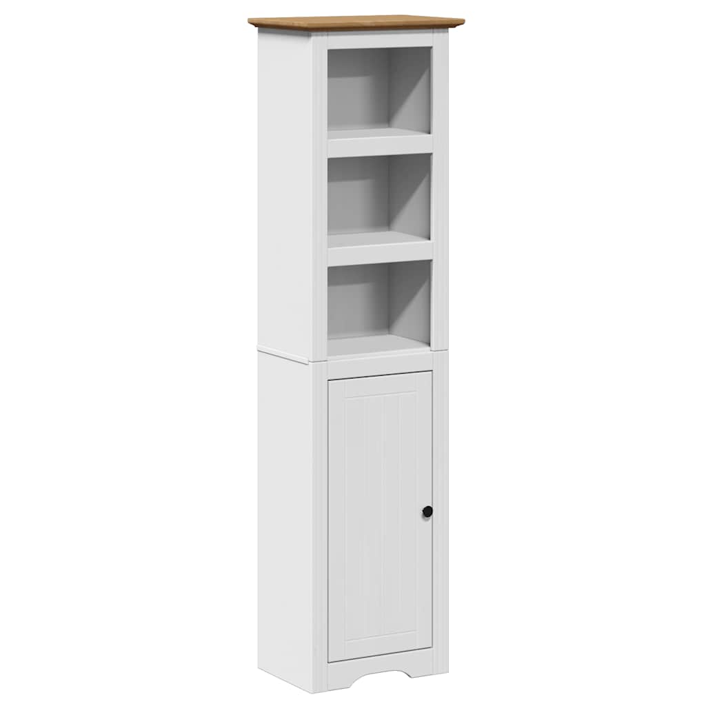 vidaXL Ντουλάπι μπάνιου BODO Λευκό και καφέ 44x30x160 cm