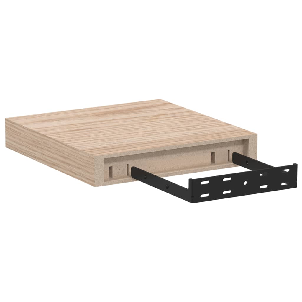 vidaXL Ράφια Τοίχου 4 τεμ. 23x23,5x4 εκ. Επεξεργασμένο Ξύλο