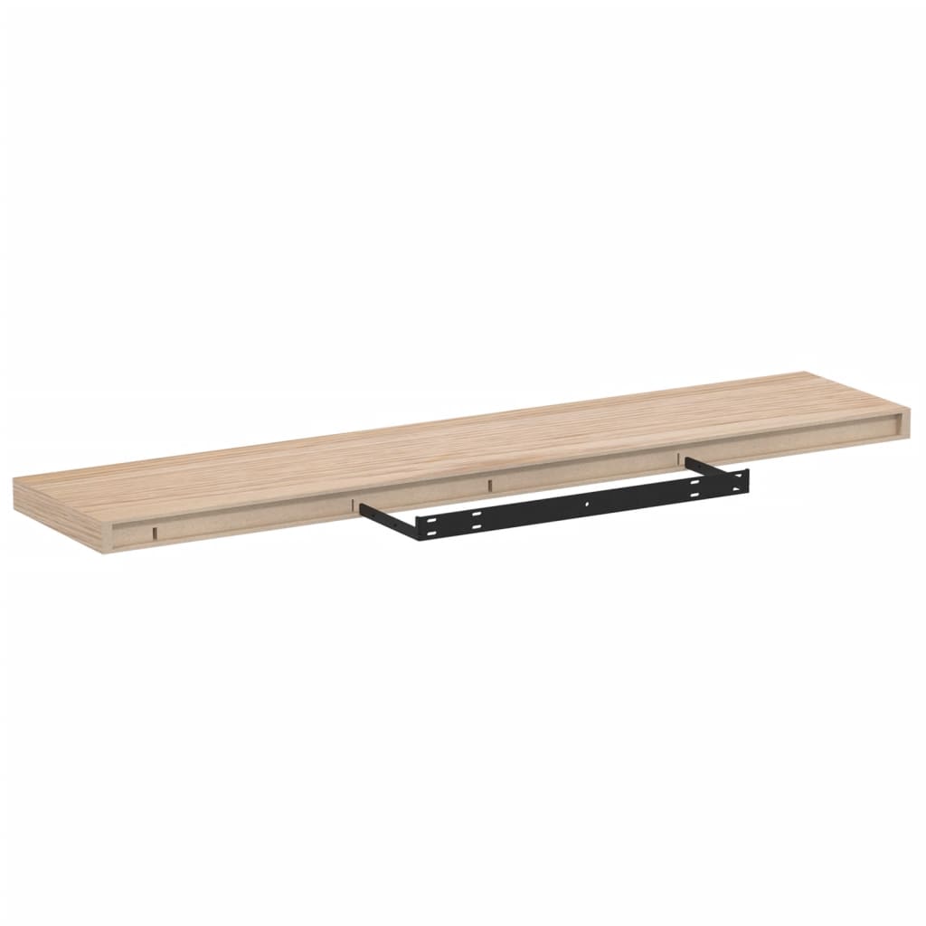vidaXL Ράφια Τοίχου 2 τεμ. 110x23,5x4 εκ. Επεξεργασμένο Ξύλο
