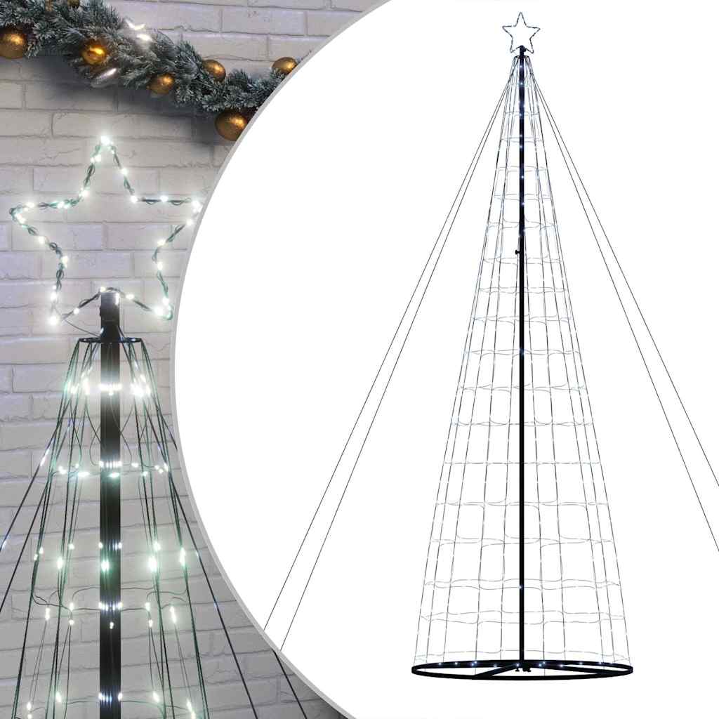 vidaXL Χριστουγεννιάτικο δέντρο LED 1534 LED Λευκό κρύο 500 εκ.