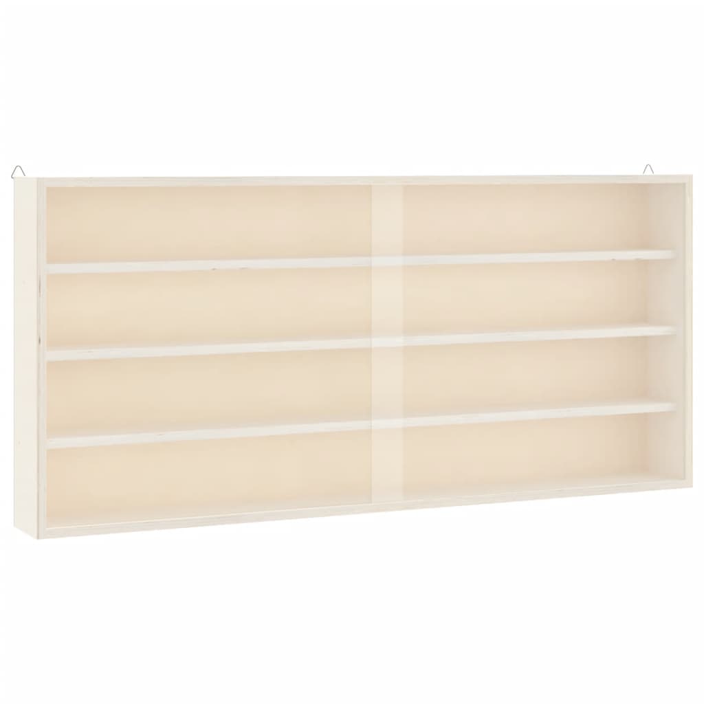 vidaXL Ξύλινη Βιτρίνα Συλλεκτών με Πόρτες 80x8,5x37 εκ.