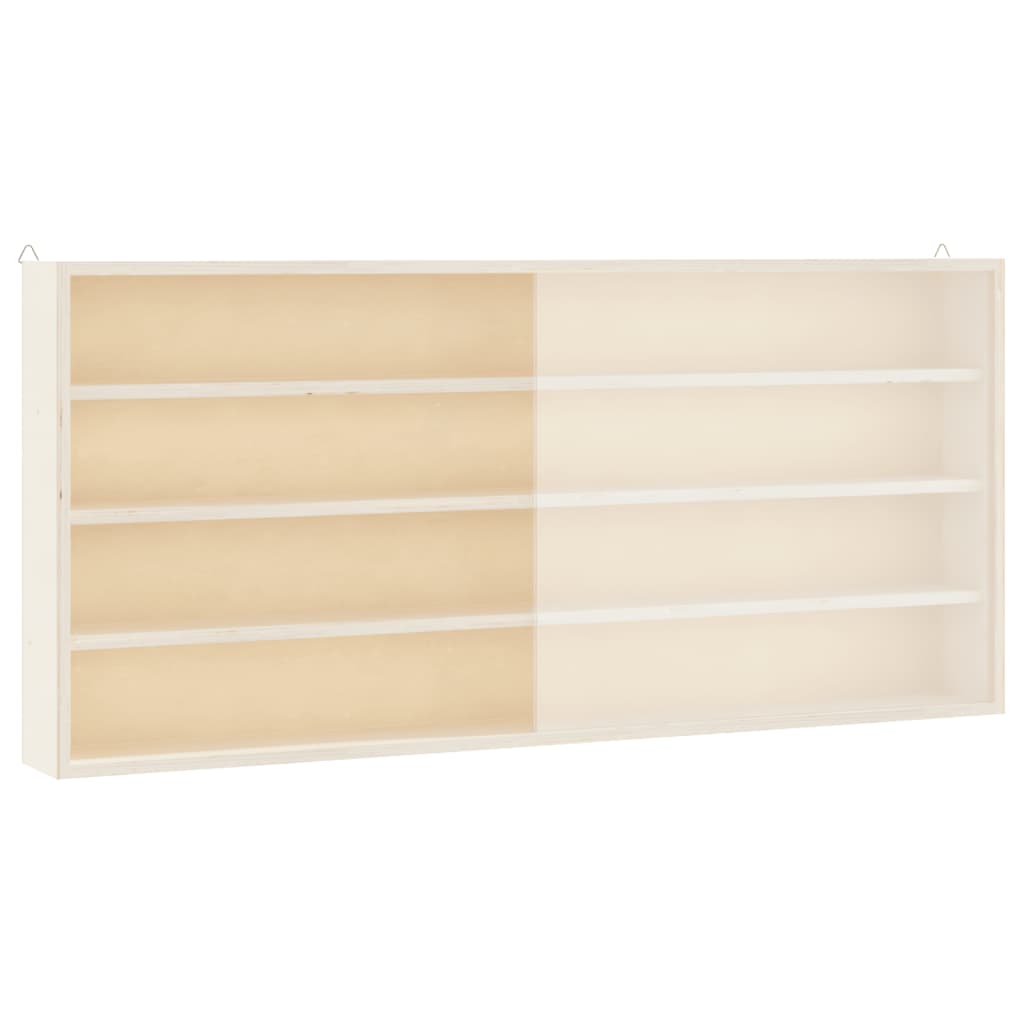 vidaXL Ξύλινη Βιτρίνα Συλλεκτών με Πόρτες 80x8,5x37 εκ.
