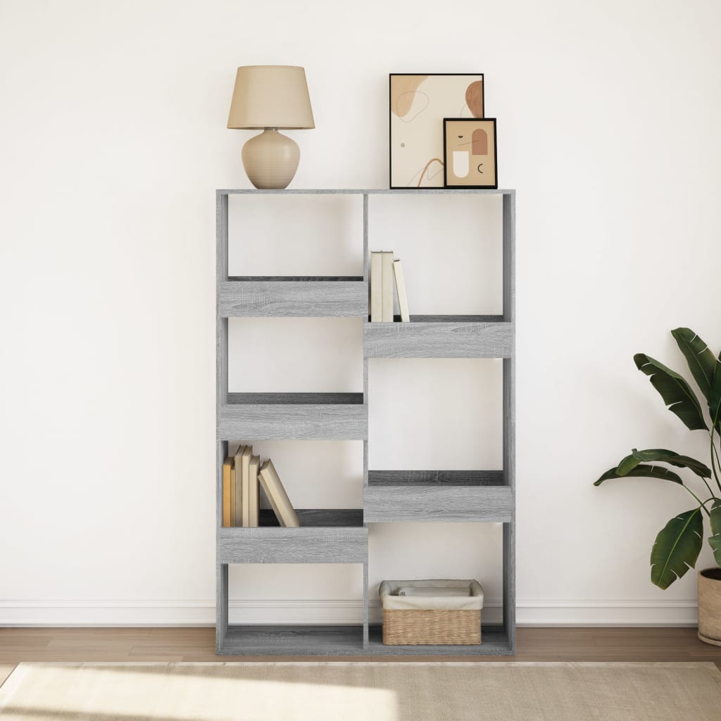 vidaXL Βιβλιοθήκη Γκρι Sonoma 100x33x155,5 εκ. από Επεξεργ. Ξύλο