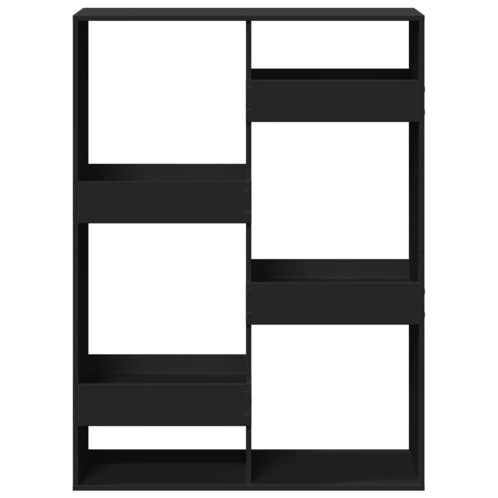 vidaXL Βιβλιοθήκη/Διαχωριστικό Χώρου Μαύρη 100x33x135 εκ. Επεξ. Ξύλο