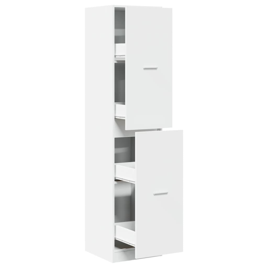 vidaXL Συρταριέρα Γενικής Χρήσης Λευκή 40x41x174,5 εκ. Επεξ. Ξύλο