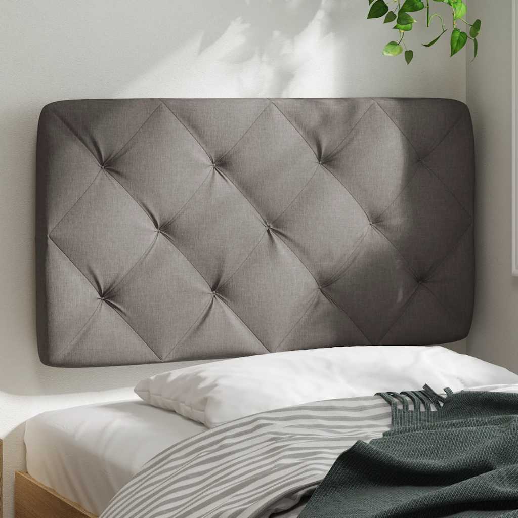 vidaXL Μαξιλάρι για Κεφαλάρι Taupe 90 εκ. Υφασμάτινο