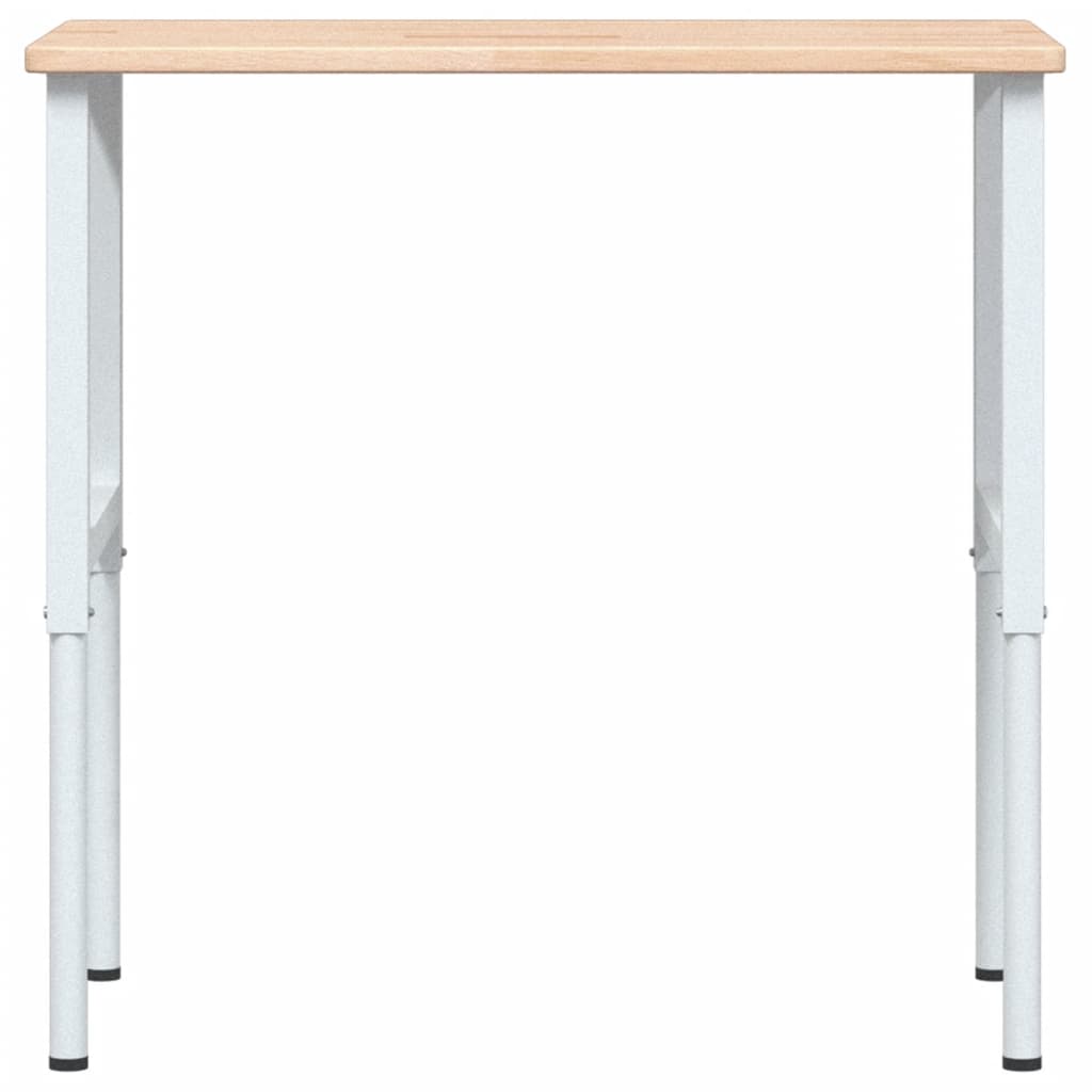 vidaXL Πάγκος Εργασίας Ορθογώνιος 100x60x(71,5-98) εκ Μασίφ Ξύλο Δρυός