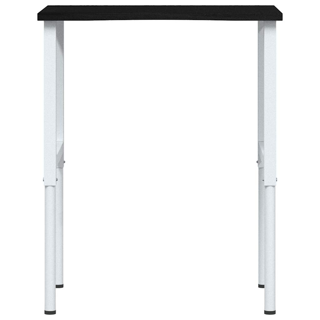 vidaXL πάγκος εργασίας σκούρο καφέ 80x60x(71,5-98) cm μασίφ ξύλο δρυς