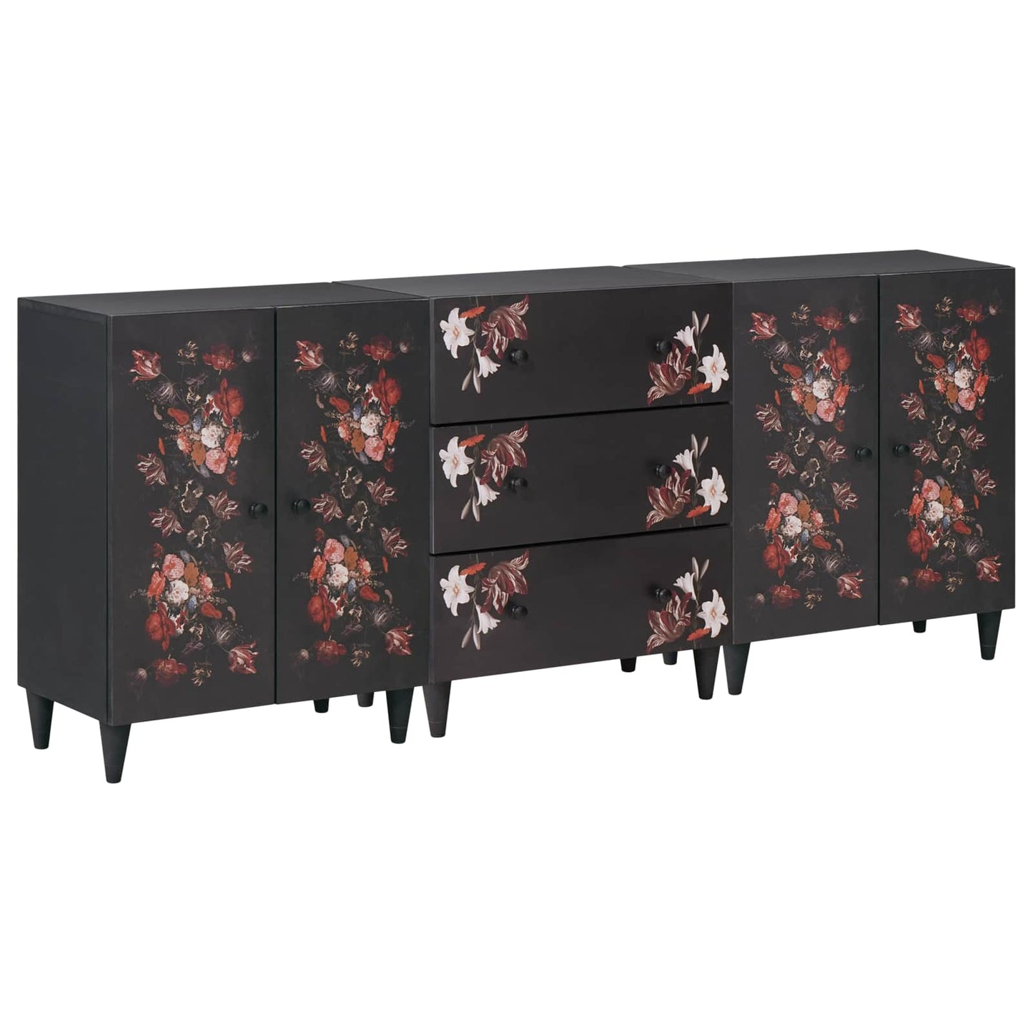 vidaXL Ντουλάπες Αποθήκευσης 3 τμχ. 180 x 33 x 75 εκ.