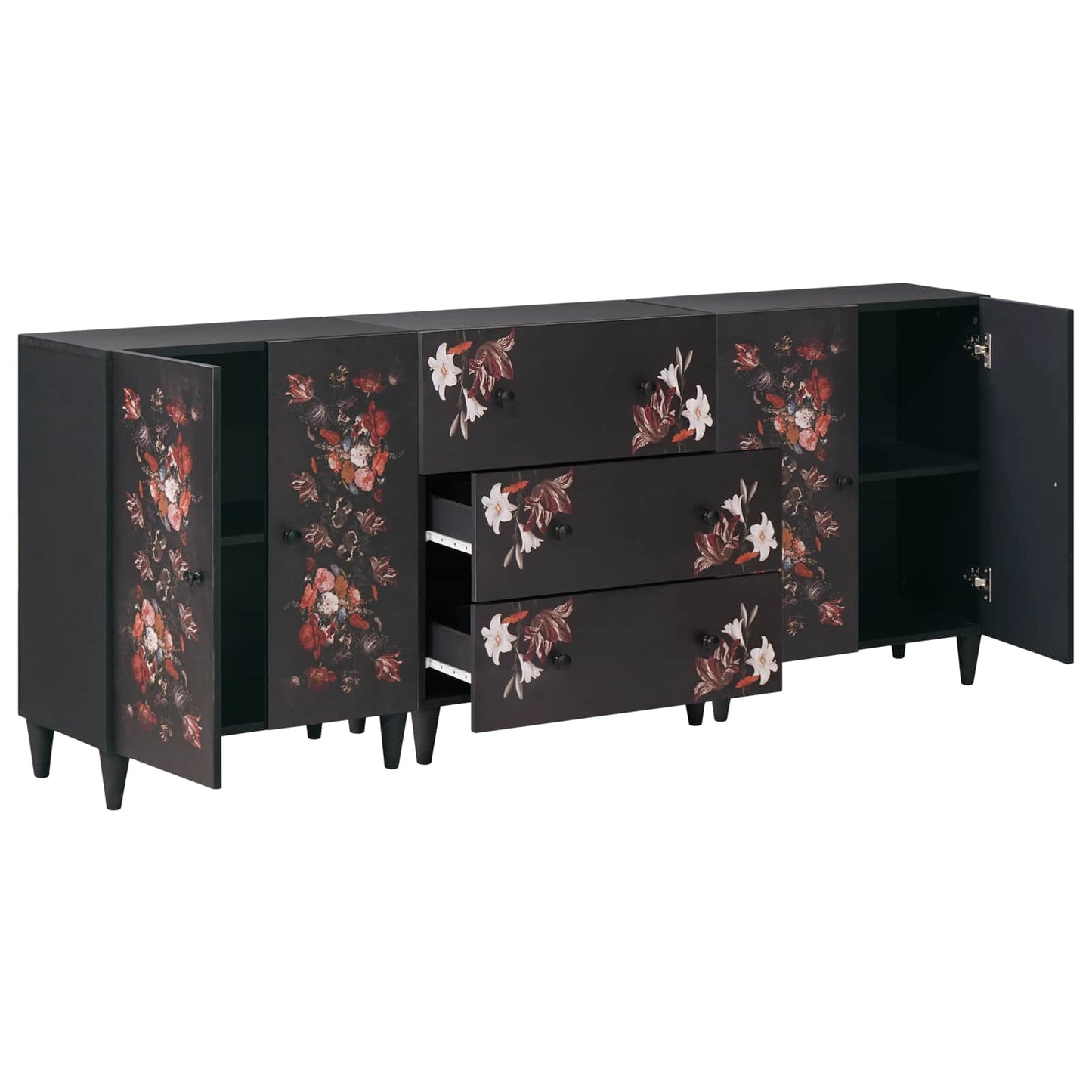 vidaXL Ντουλάπες Αποθήκευσης 3 τμχ. 180 x 33 x 75 εκ.