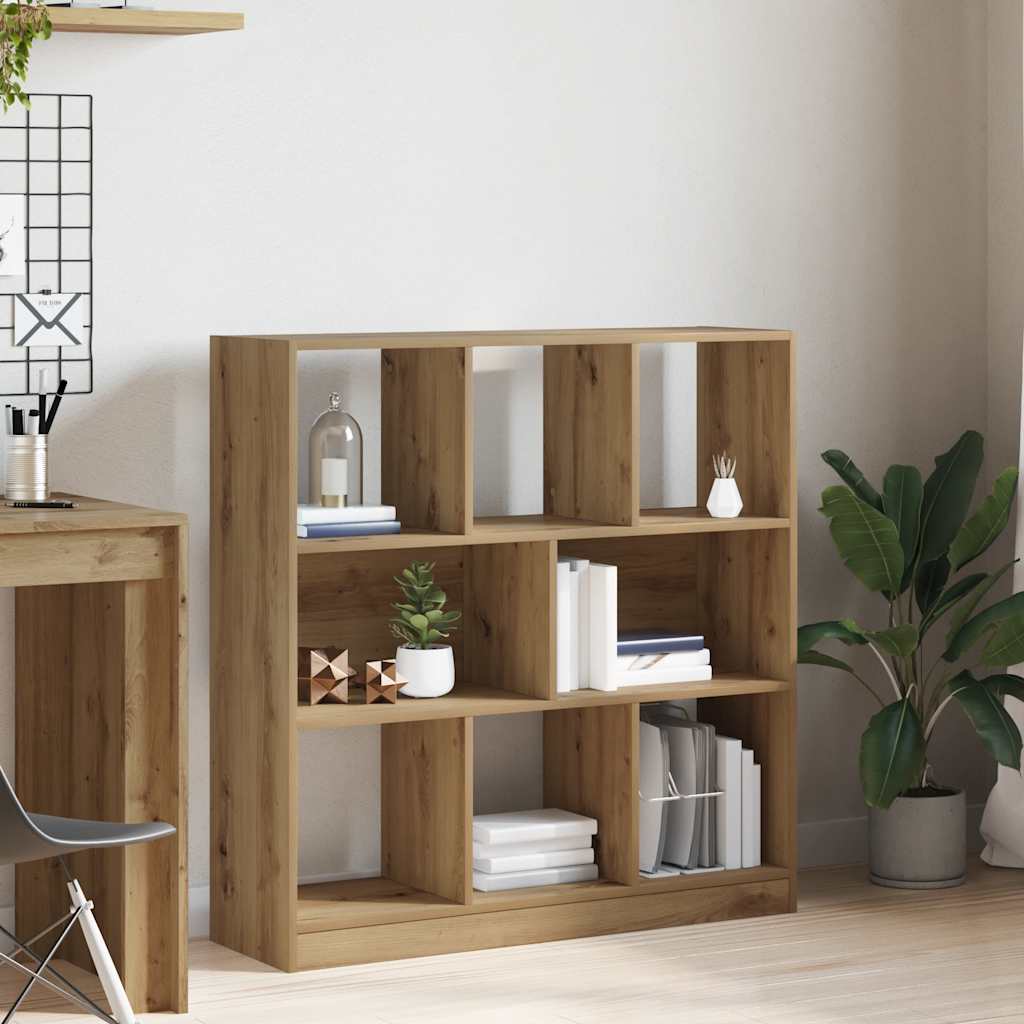 vidaXL Ντουλάπι βιβλίων Artisan Oak 97,5x29,5x100 cm Ξύλο μηχανής