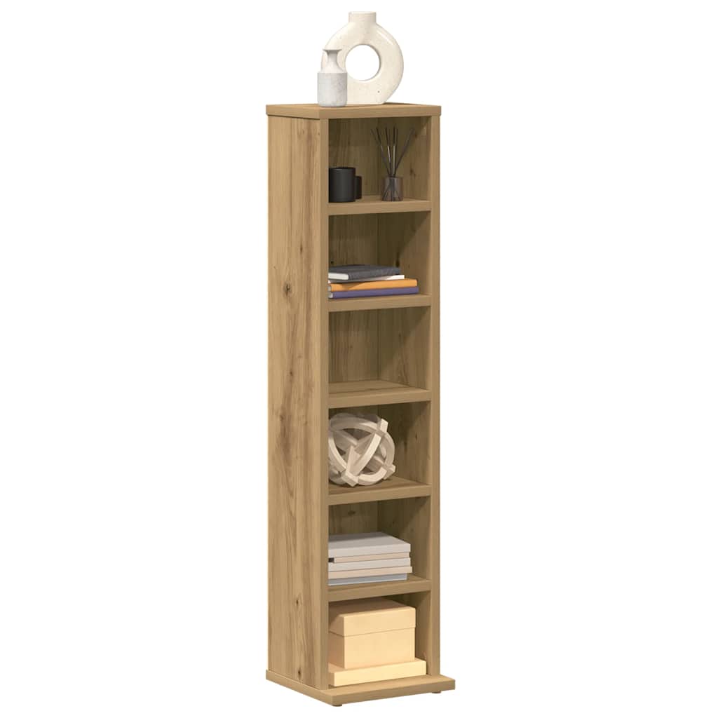 vidaXL Ντουλάπι CD Artisan Oak 21x20x88 cm Κατασκευασμένο ξύλο