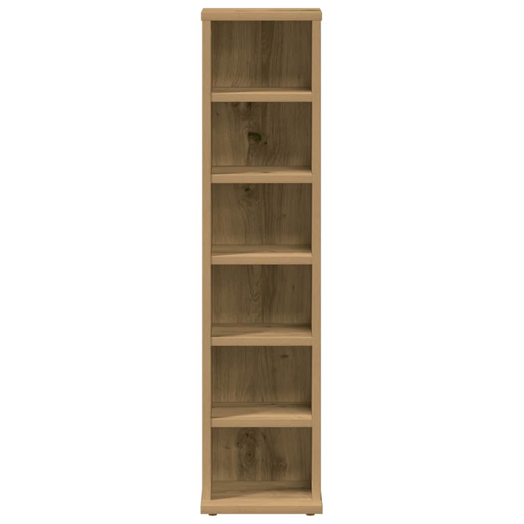 vidaXL Ντουλάπι CD Artisan Oak 21x20x88 cm Κατασκευασμένο ξύλο