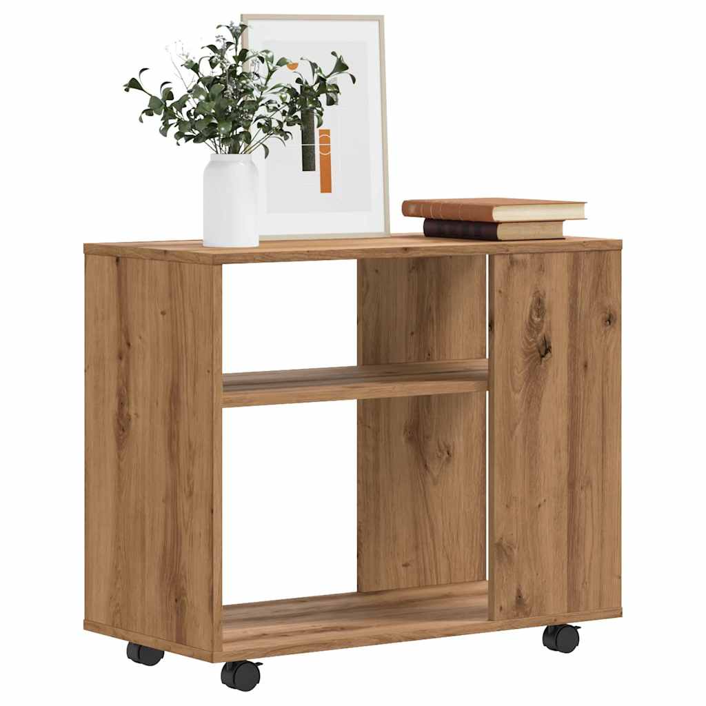 vidaXL Side Table Artisan Oak 70x35x55 cm Κατασκευασμένο ξύλο