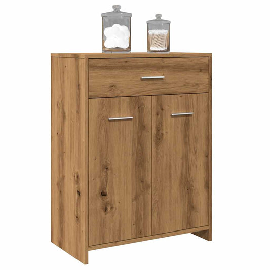 vidaXL Ντουλάπι Μπάνιου Αρτισιανή Δρυς 60x33x80 εκ. Επεξ. Ξύλο