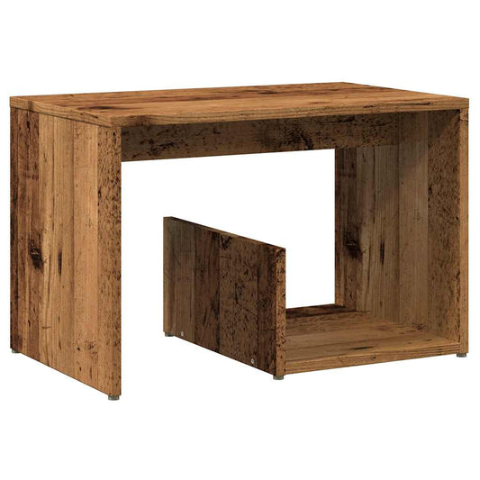 vidaXL Side Table Παλιό ξύλο 59x36x38 cm Κατασκευασμένο ξύλο