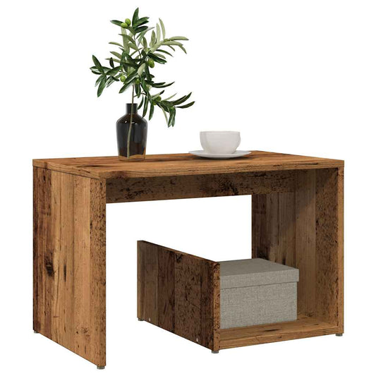 vidaXL Side Table Παλιό ξύλο 59x36x38 cm Κατασκευασμένο ξύλο