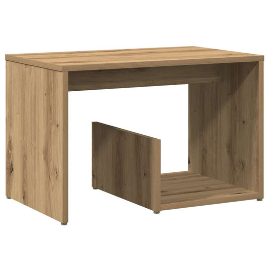 vidaXL Side Table Artisan Oak 59x36x38 cm Κατασκευασμένο ξύλο