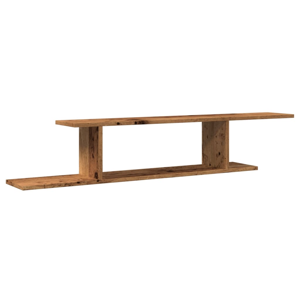 vidaXL Ράφι Τηλεόρασης Επιτοίχιο 125x18x23 εκ. Επεξ. Ξύλο