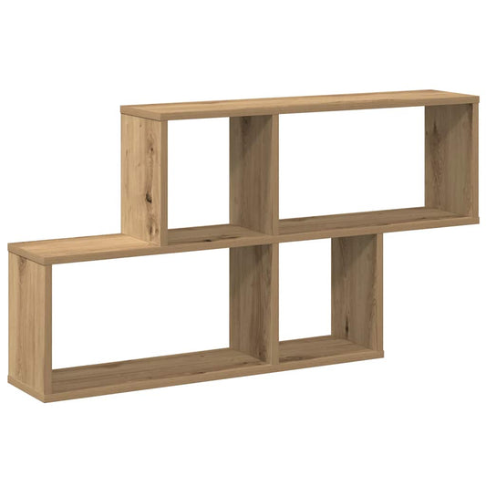 vidaXL Ράφι Τοίχου για Τεχνίτης Δρυς 100x18x53 εκ. Μοριοσανίδα