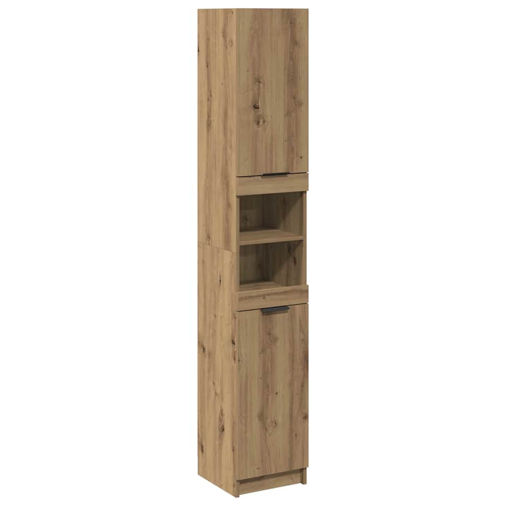 vidaXL Ντουλάπι μπάνιου Artisan Oak 32x34x188,5 cm Κατασκευασμένο ξύλο