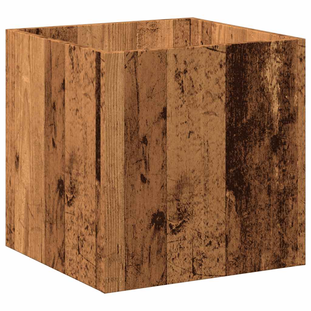 vidaXL Κουτί γλάστρας Παλιό ξύλο 40x40x40 cm Κατασκευασμένο ξύλο