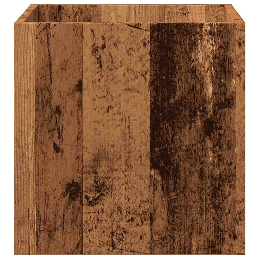 vidaXL Κουτί γλάστρας Παλιό ξύλο 40x40x40 cm Κατασκευασμένο ξύλο