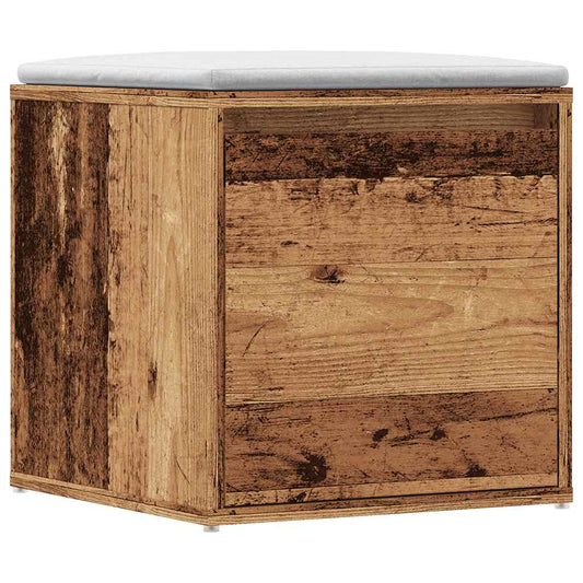 vidaXL Συρτάρι-κουτί παλιό ξύλο 40,5x40x40 cm Ξύλο μηχανής