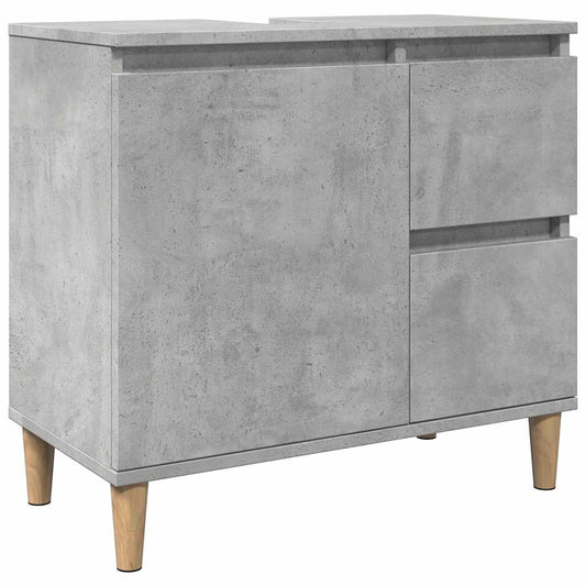 vidaXL ντουλάπι νεροχύτη σκυρόδεμα γκρι 65x33x60cm κατασκευασμένο ξύλο