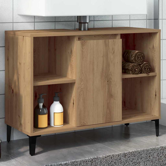 vidaXL Ντουλάπι Νιπτήρα τεχνίτης Δρυς 80 x 33 x 60 εκ.